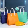StoBag 10pcs Non-woven Insulation Lunch Bags Tote Portable Fabric Keep Food Warm Cold for Cake Drinks Packaging Delivery Pouch 3
