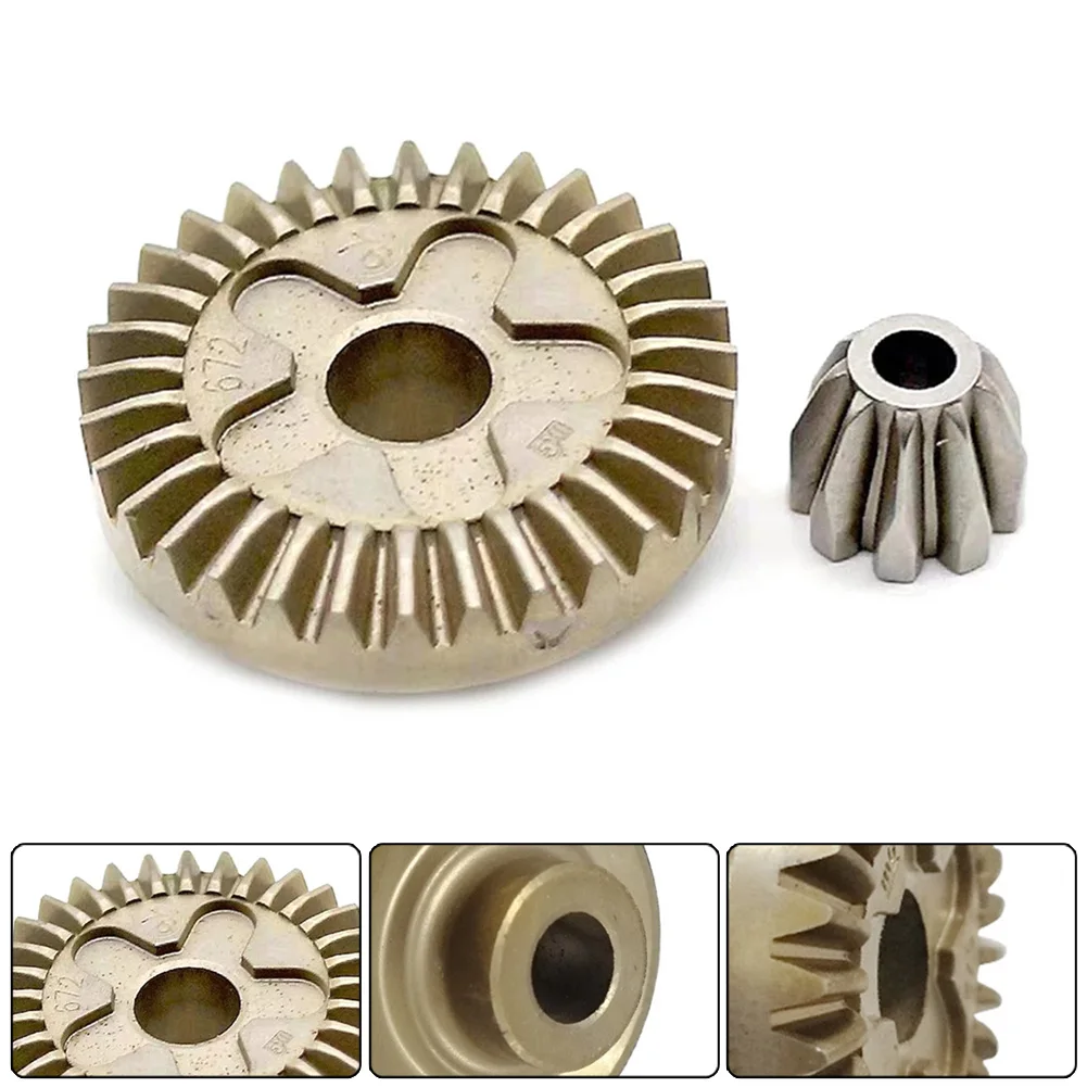 

Brand New Angle Grinder Gear Spiral Bevel Gear 2Pcs Set 45.7mm Helical Teeth Steel Straight Teeth For GWS6-100