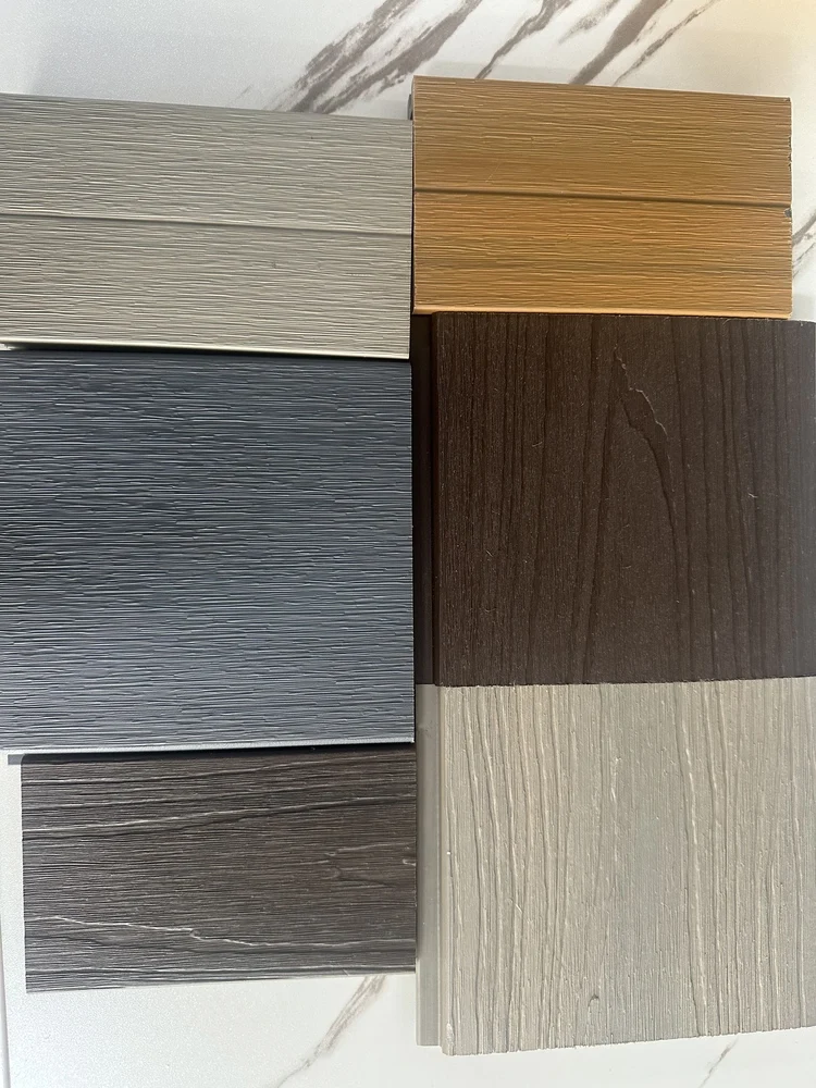 Plancher de terrasse Wpc Composite en plastique et bois pour l'extérieur pour décorer l'extérieur