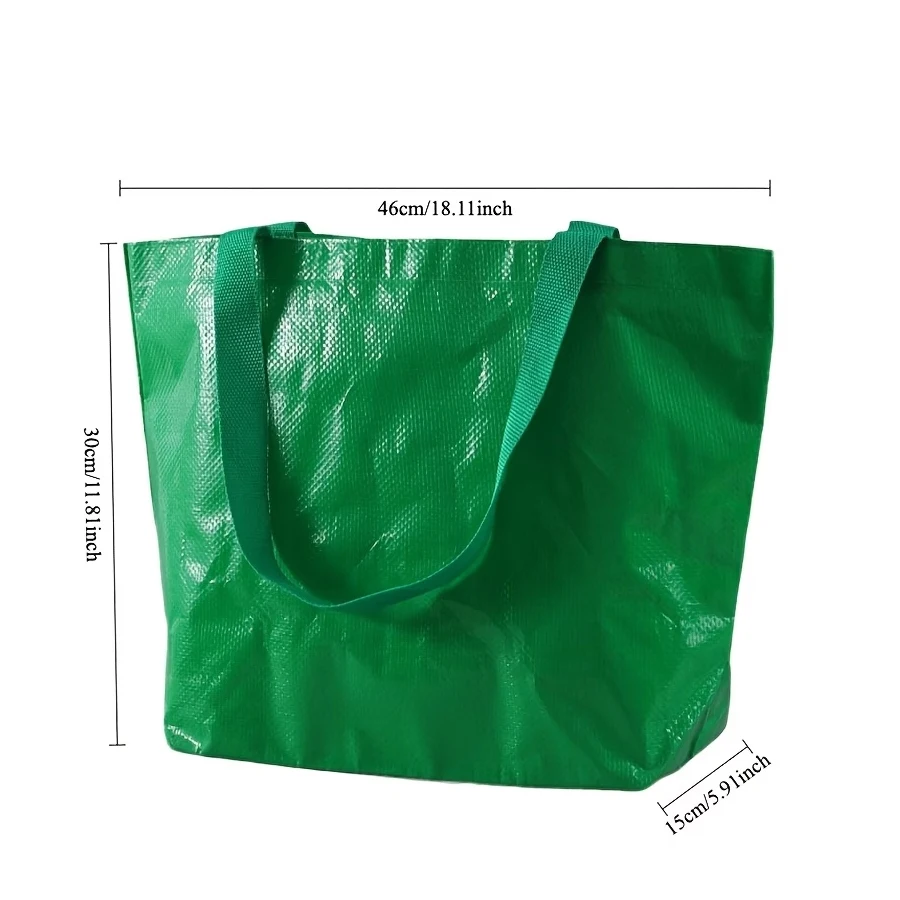 Vibrant Orange Heavy-Duty Reusable Tote Bag - Durable Large Capacity Shopping and Gift Bag with Wide Base