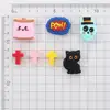 10Pcs 20x28mm Cartoon Black Cat Teether Beads Food Grade Silicone Chew Beads For Care Toy Accessory DIY Baby Pacifier Chain 6