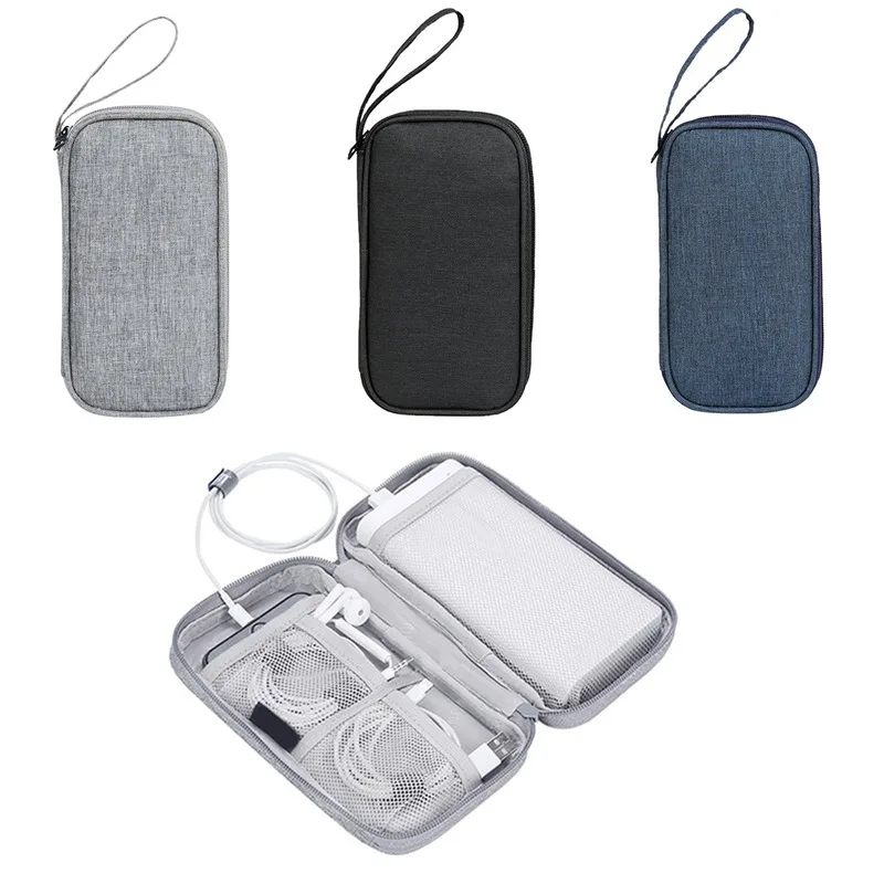 Multi-layer Digital Accessory Storage Bag Dust Proof Power Supply Hard Disk Protective Cover Power Bank Data Cable Storage Bag