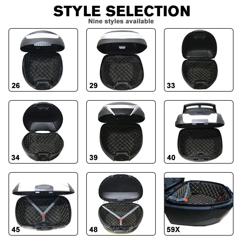 Motorcycle Trunk Pad Lining For SHAD Mat SH29 33 34 39 40 45 SH48 SH59