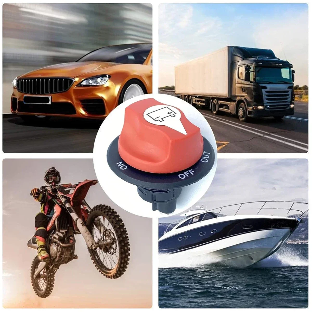 Auto Battery Disconnect Switch 12V 24V Marine 200A 300A Dual Battery Mass Switch 2 and 3 Position Cut Off Car Boat battery disconnect switch