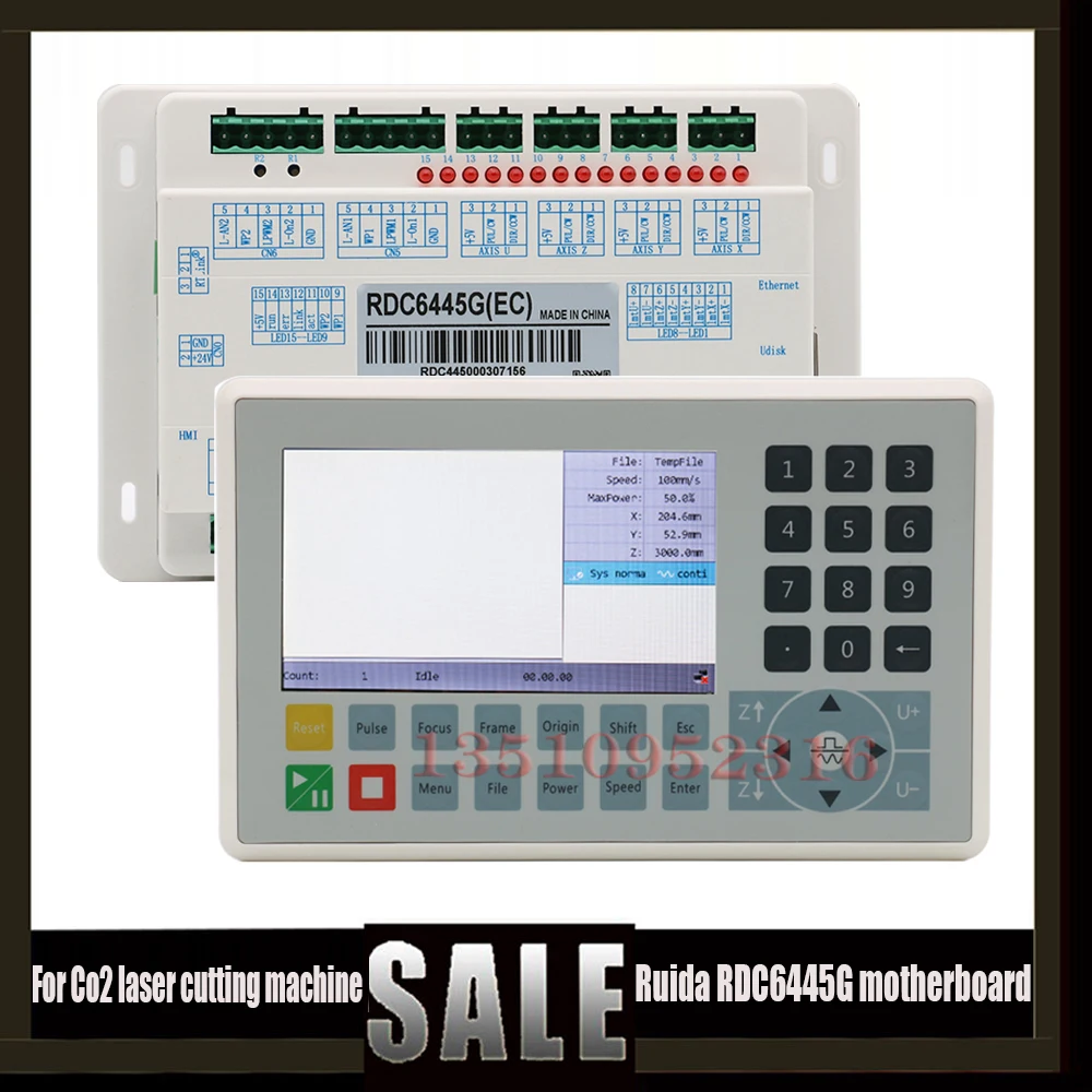

2023 Горячая распродажа! Карта управления Ruida Rdc6445 Rdc6445g Rdc6445s материнская плата Rdl Co2 лазерная резка гравировка 6445 панель