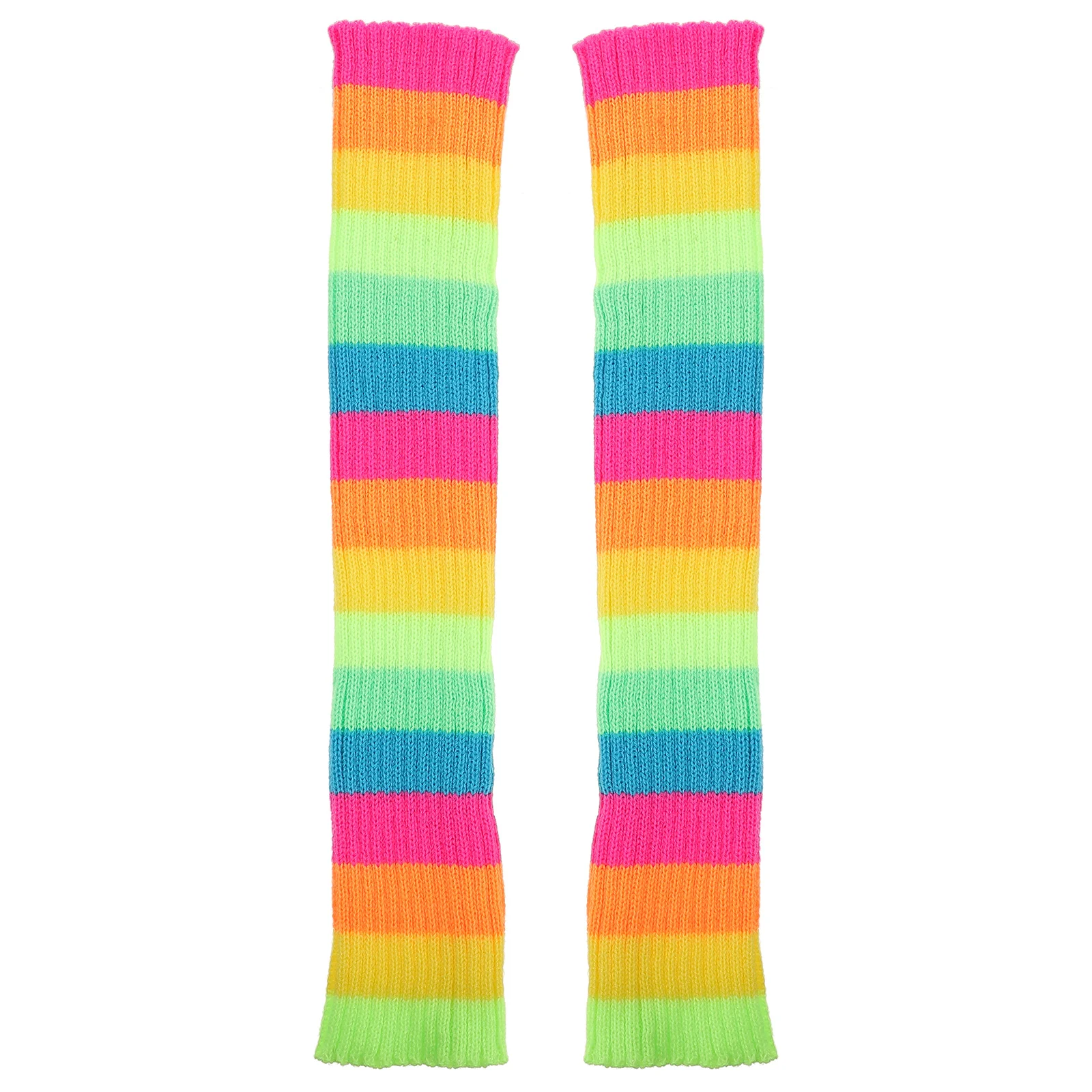 

1 Pair of Knit Leg Warmers Knitted Long Socks Medium Tube Socks Dance Leg Sleeve