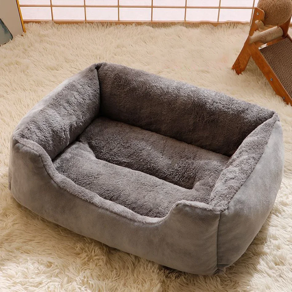 Breathable Plush Cat Bed