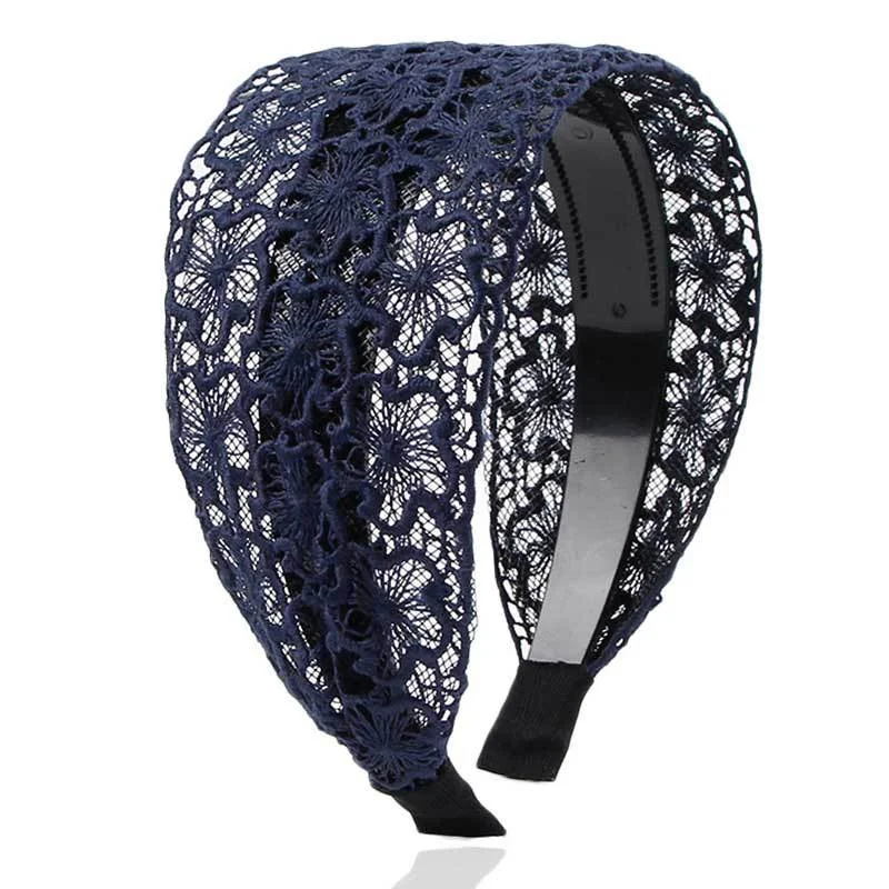 Hohle Blumen-Haarbänder für Frauen und Mädchen, Modische Elegante Stirnbänder, Damen-Haarreifen, Kopfbedeckung, Haaraccessoires – Detail 3