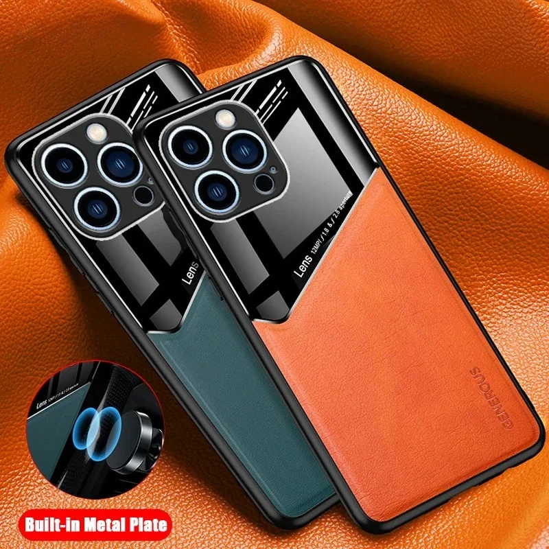 Luxury Business Leather Case with PU Magnetic Closure