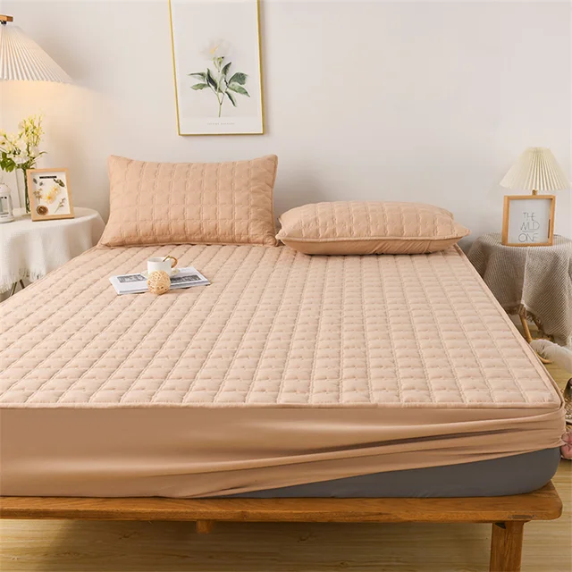 Modern Soft Mattress Cover Waterproof Bed Covers Thick Quilted Mattress  Protector Custom Size Fitted Bedsheet with
