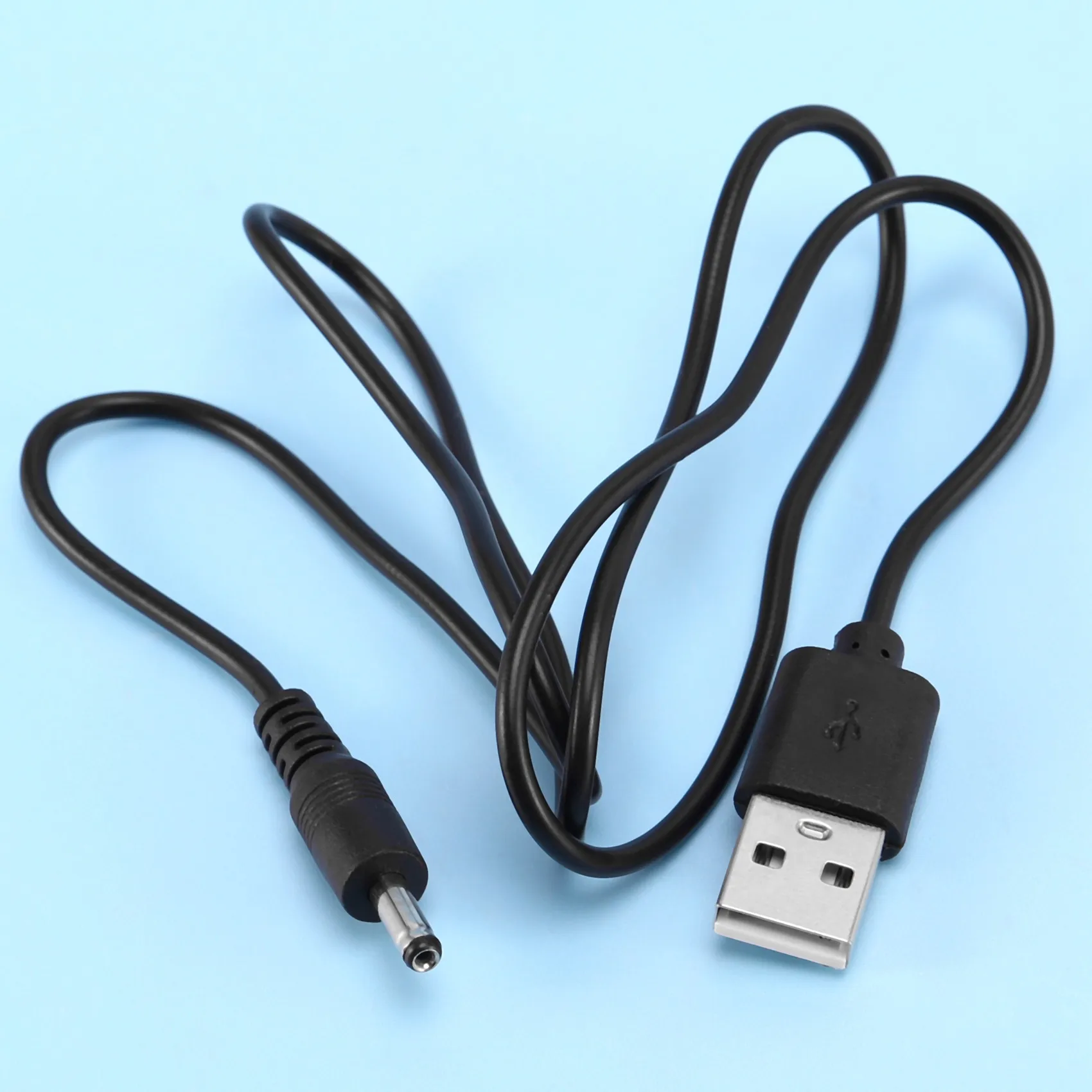 ABT-3.5Mm X 1.3Mm 검정색 USB 케이블 리드 코드 전원 공급 장치