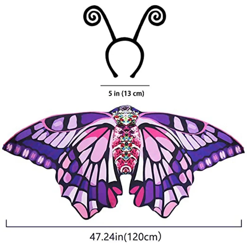 Girls Butterfly Costume Set 3pcs 4