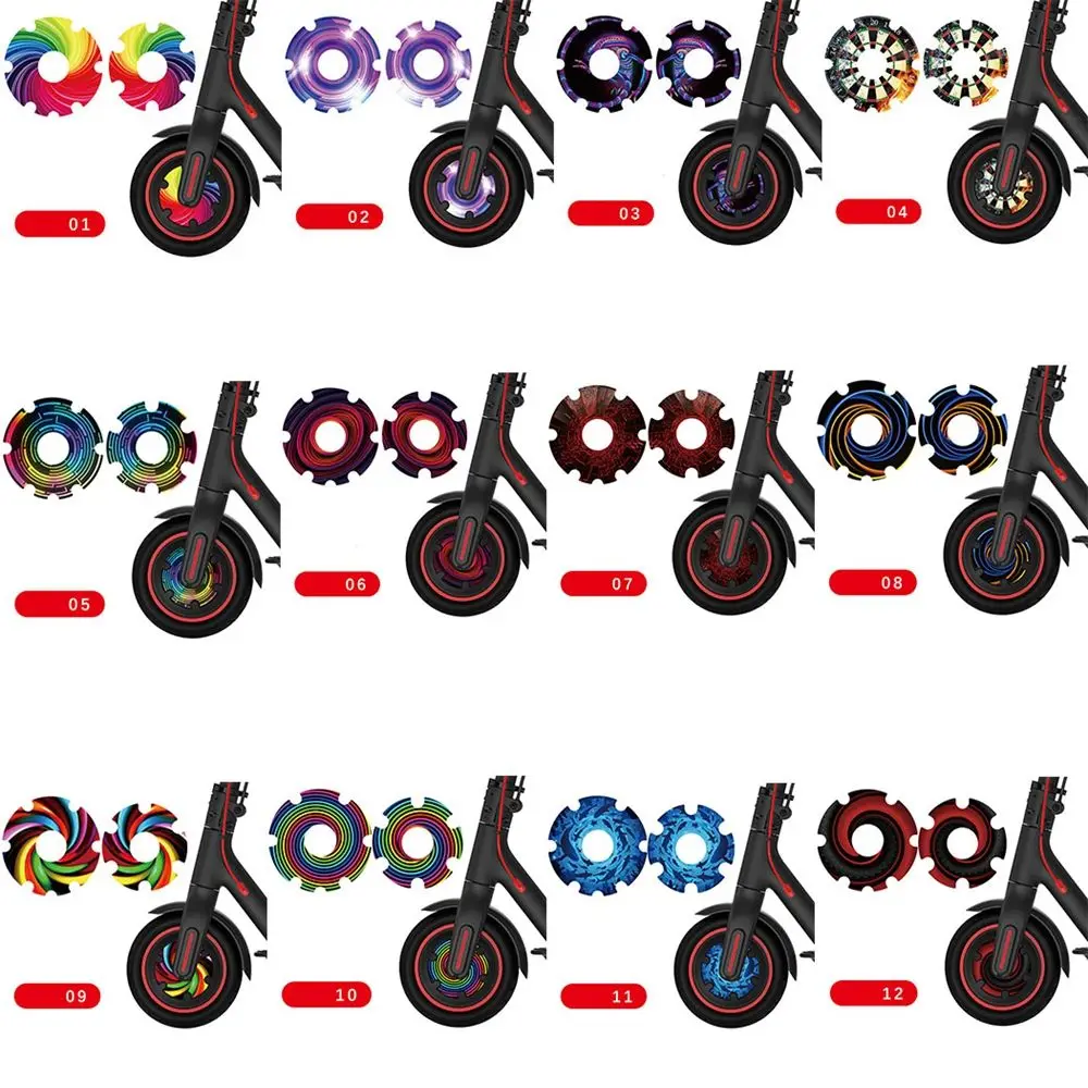 Scooter Waterproof for Xiaomi M365/1s/pro2 Shell Kick Scooter Accessories Front Wheel Sticker Motor Protective Cover