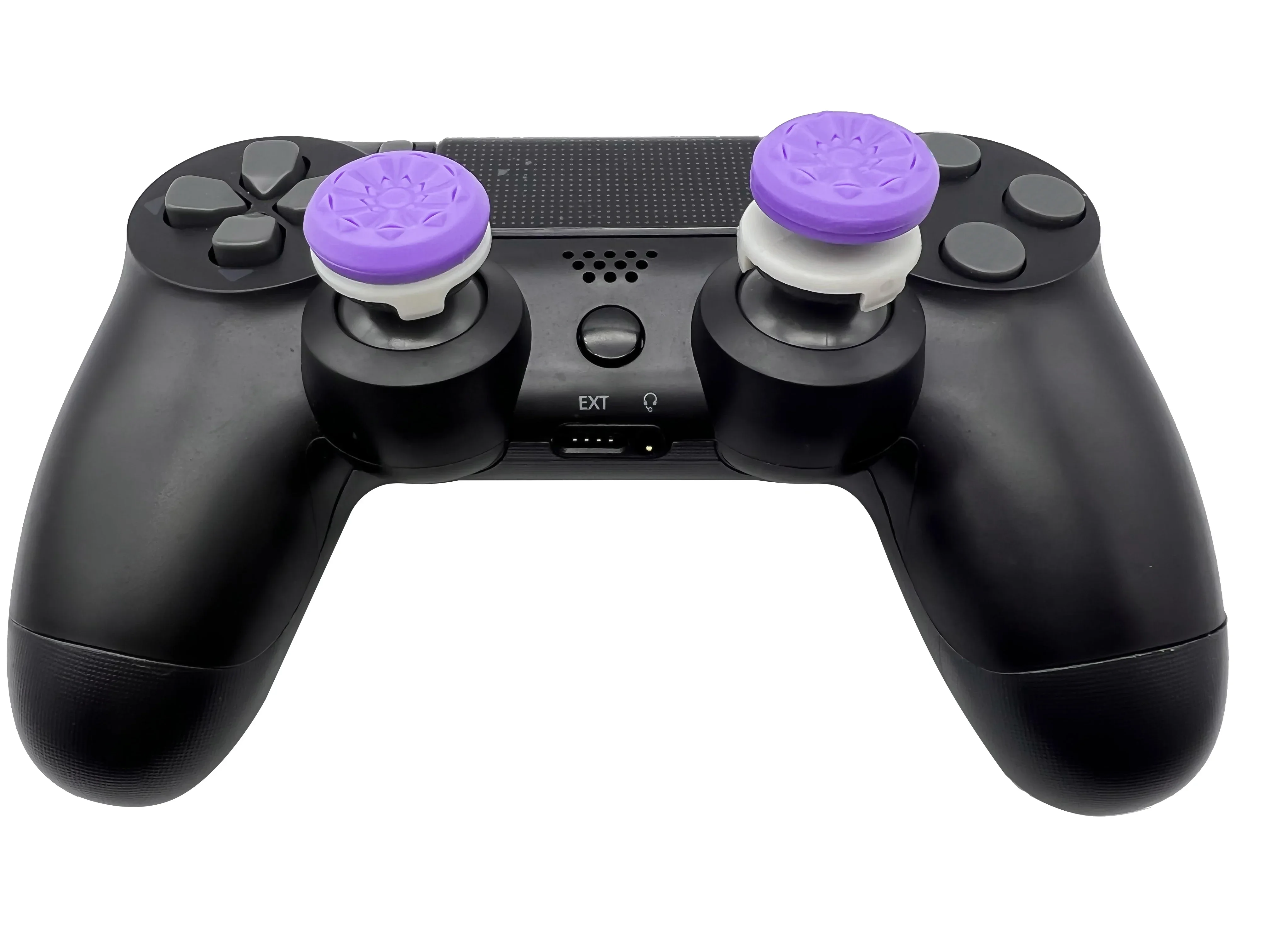 ZOMTOP for Playstation 4 (PS4) and Playstation 5 (PS5) gamepad thumbsticks 1 high-rise 1 mid-rise joystick replacement silicone analog stick caps analog joystick caps
