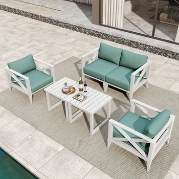 Aluminum Modern Patio Conversation Set 1