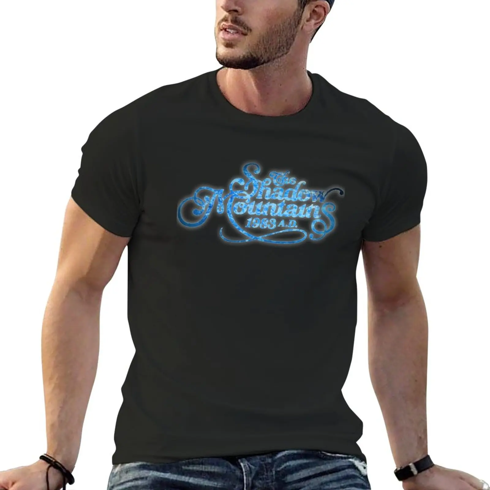 

Футболка мужская с принтом «горы тени», быстросохнущая рубашка, кавайная Одежда для мальчиков, большие и высокие футболки