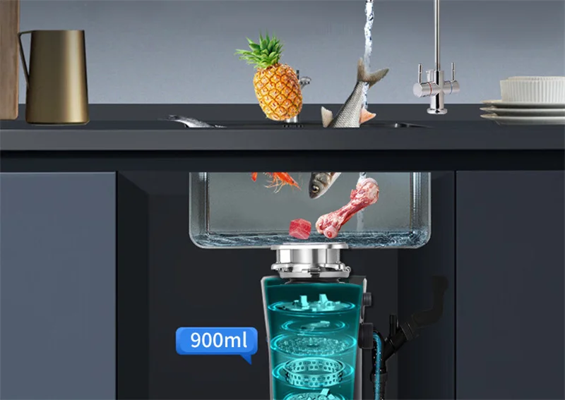 Description Picture 5 of itemKitchen Food Waste Disposal Automatic Water Garbage Disposal Kitchen Appliance 음식물쓰레기 분쇄기 음식물처리기 Измельчитель Пищевых Отходов