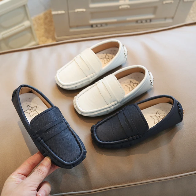 2022 Genuine Leather Children Shoes For Boys girls Mocassins Fashion Soft  Kids Shoes For Boy Casual Flat Slip On Loafers - AliExpress