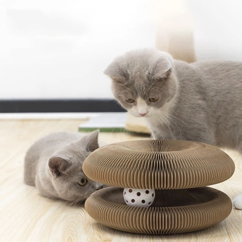 Cat toys with wear-resistant and non-dandruff organ cat scratching board self-sustaining cat scratching toys Cat toys with wear-resistant and non-dandruff organ cat scratching board self-sustaining cat scratching toys
