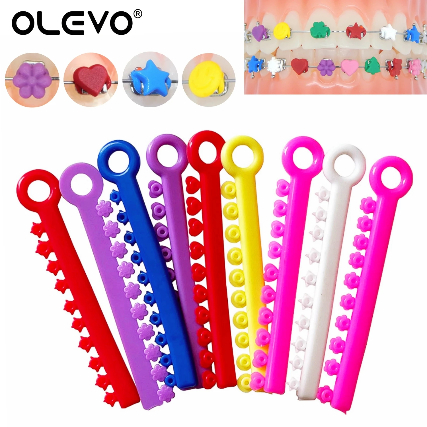 1040 élastiques Orthodontie - Ligatures Silicone, Sans Latex, Livraison Rapide