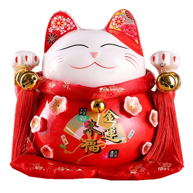 

Lucky Cat Coin Bank Savings Bank Japanese Small Decoration Opening Gift Shop Cashier Home Living Room Entrance Gift