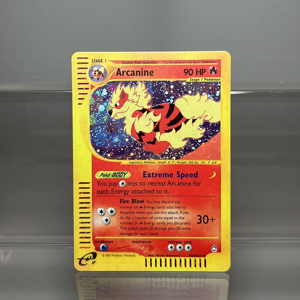 TCG-Ersatzkarten, Folienkarteikarten, PKM Gyarados Alakazam Houndoom Skyridge SK, klassisches Spiel, Sammeln Sie Zopdos-Sammelkarten – Detail 6