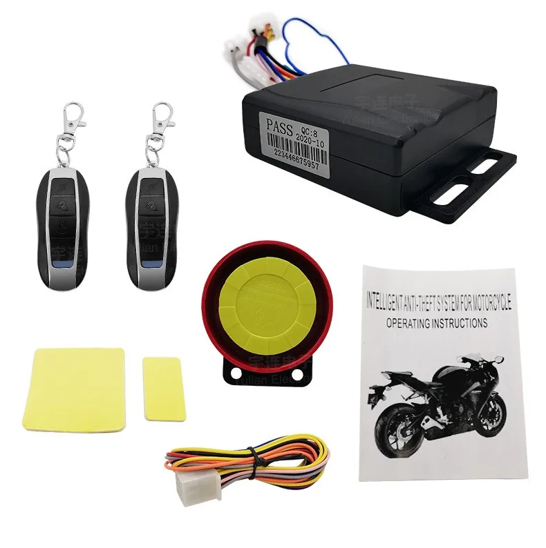 Universal Two-way Motorcycle Scooter Anti-theft Security Alarm System Moto  Remote Control Engine Start Alarme Moto Speaker Key - AliExpress