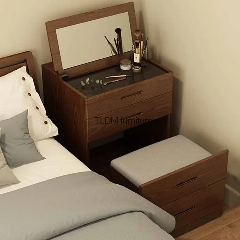 

Bedroom Cabinet Dressing Table Mirror Brown Led Lacquer Dressing Table Organizers Vintage Penteadeira Furniture Comfortable