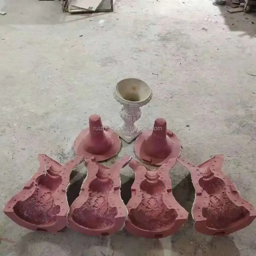 Big Cement Concrete Planter, Flower Pot, fiberglass Molds for Outdoor Garden, House Building Decoration