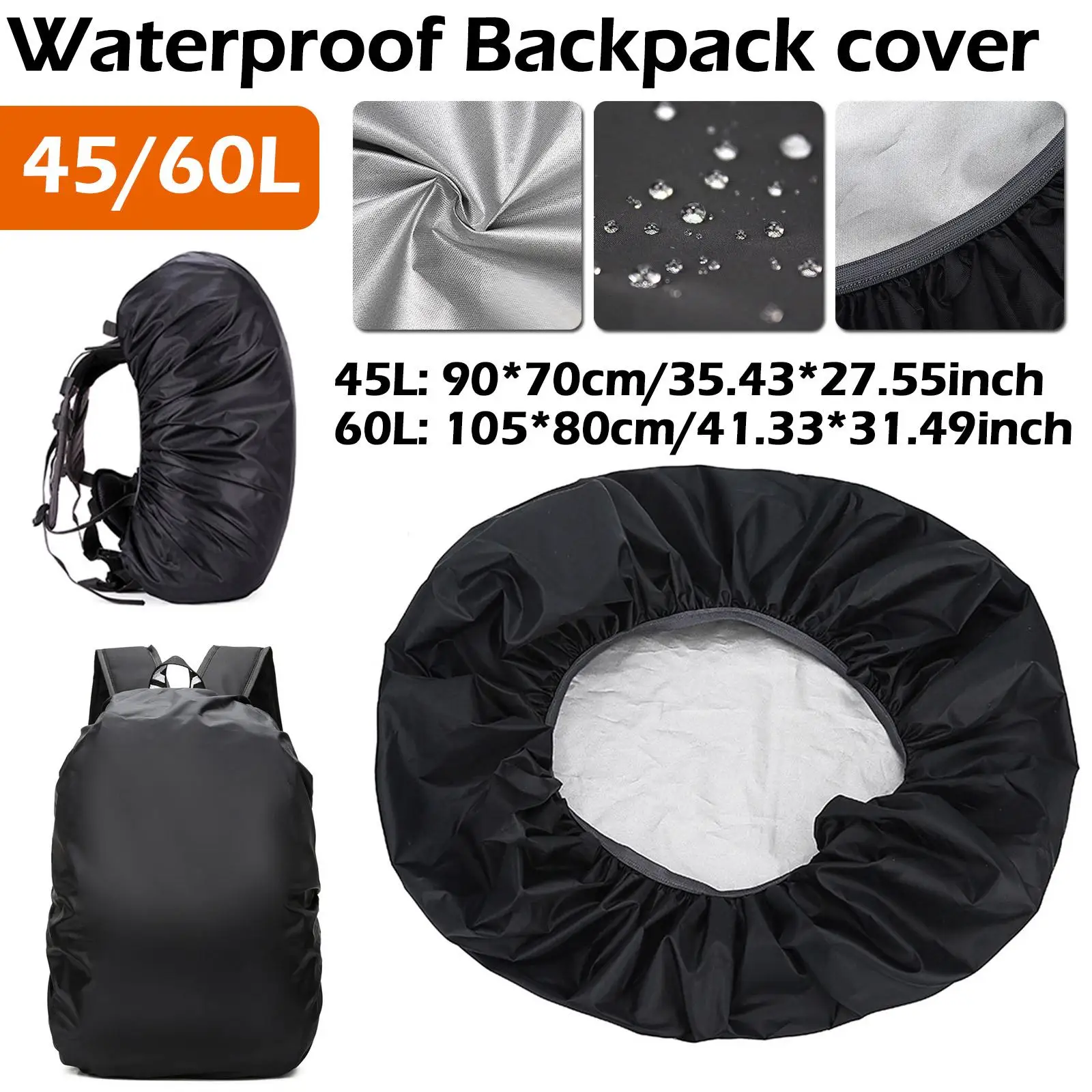 

Rain Cover For Backpack 45L 60L Waterproof Bag Camo Tactical Outdoor Camping Hiking Climbing Dust Raincover O6P6