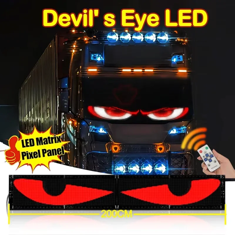 Led Light Led Panel Truck Car Devil Eye LED Pixel Panel Light Remote Control
