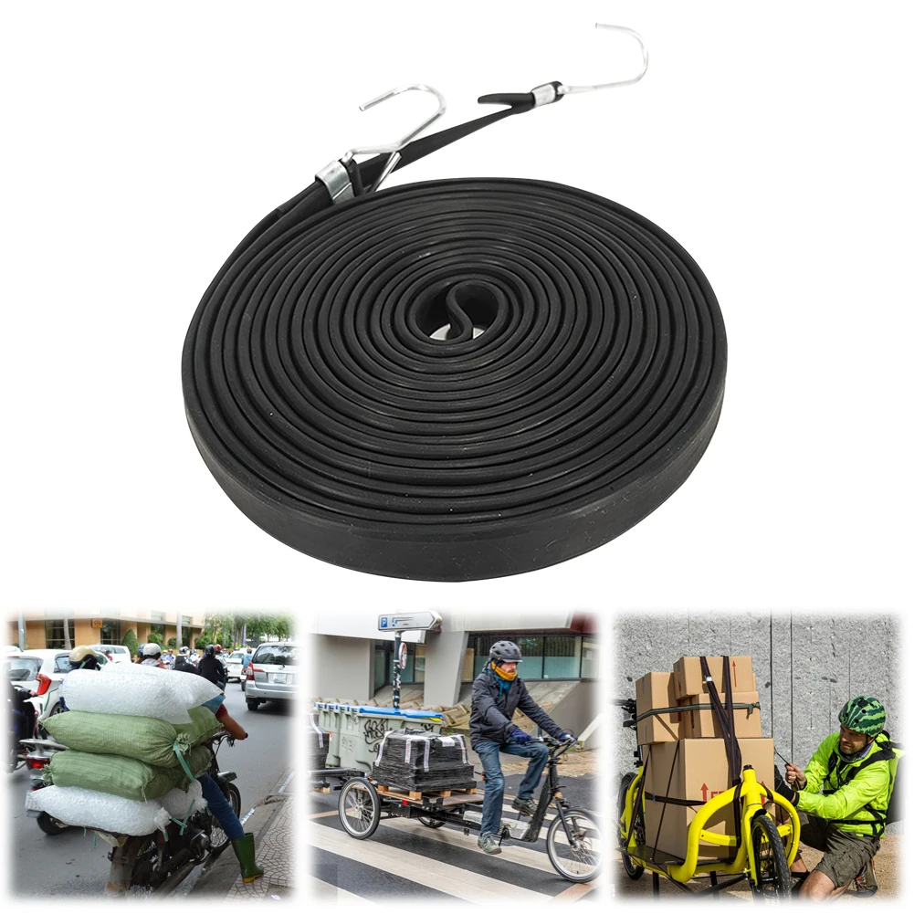 2.5M/3.5M/5M Bungee Cords with Hooks Extra Long Bungee Strap Ropes Rubber Luggage Roof Rack Strap Strong Elastic Rope Fixed Band