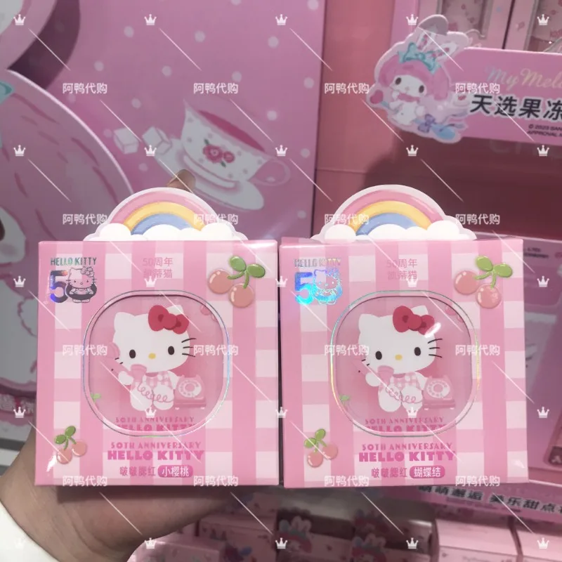 

Miniso Sanrio Hello Kitty Powder Blusher Highlight Moisturize Skin Waterproof Lasting Touchup Contouring Setting Makeup Gift New