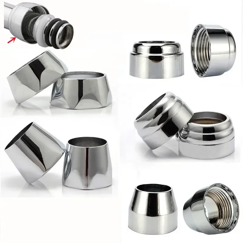 2pc Universal Faucet Outlet Bend Fixed Nut Tap Water Pipe Base Water Pipe Connector Replacement Kitchen Bathroom Tap Accessories water pipe connector,faucet accessories