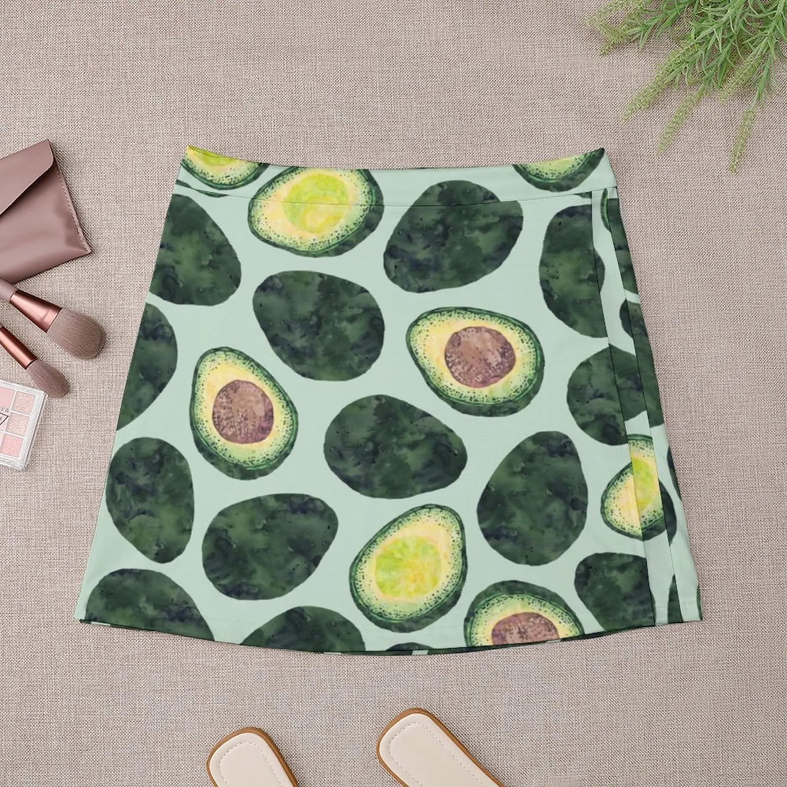 Avocado Addict Mini Skirt 90s vintage clothes Sexy mini skirt summer skirts