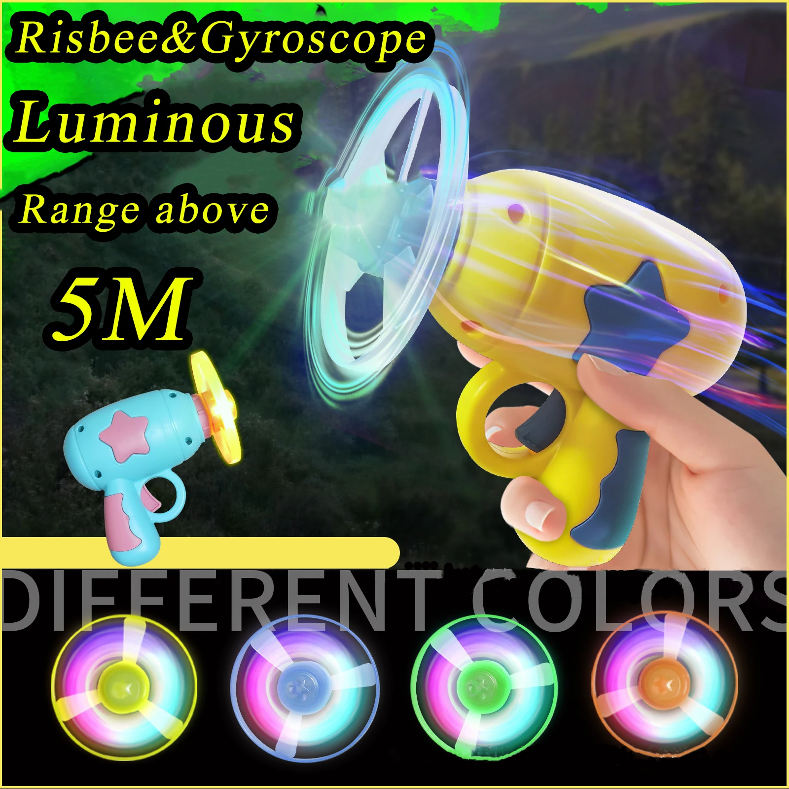 Children's parentchild toy flying saucer launcher flying flash