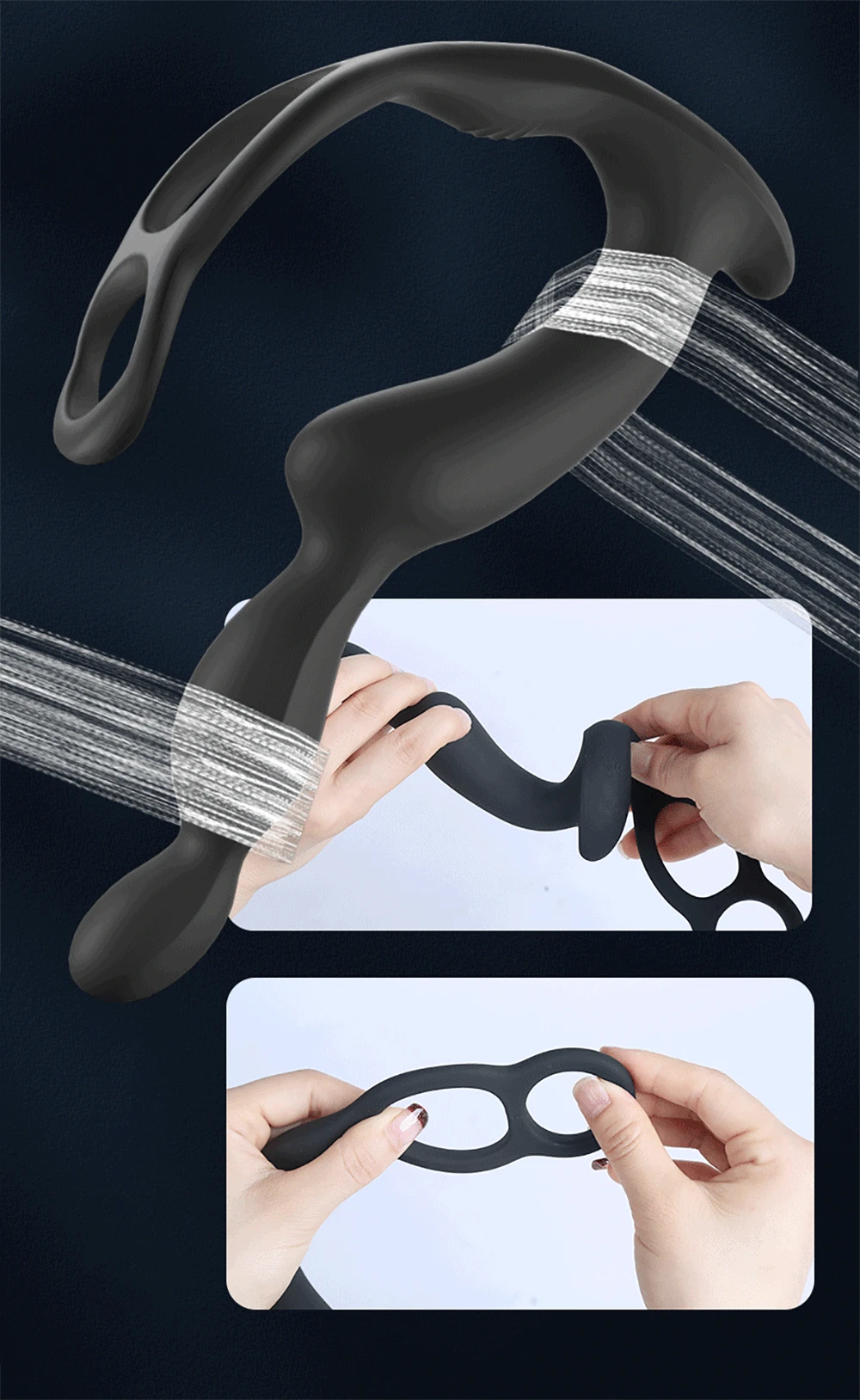 Drahtloser Prostatamassager Mit Analplug Für Männer_voghion.com