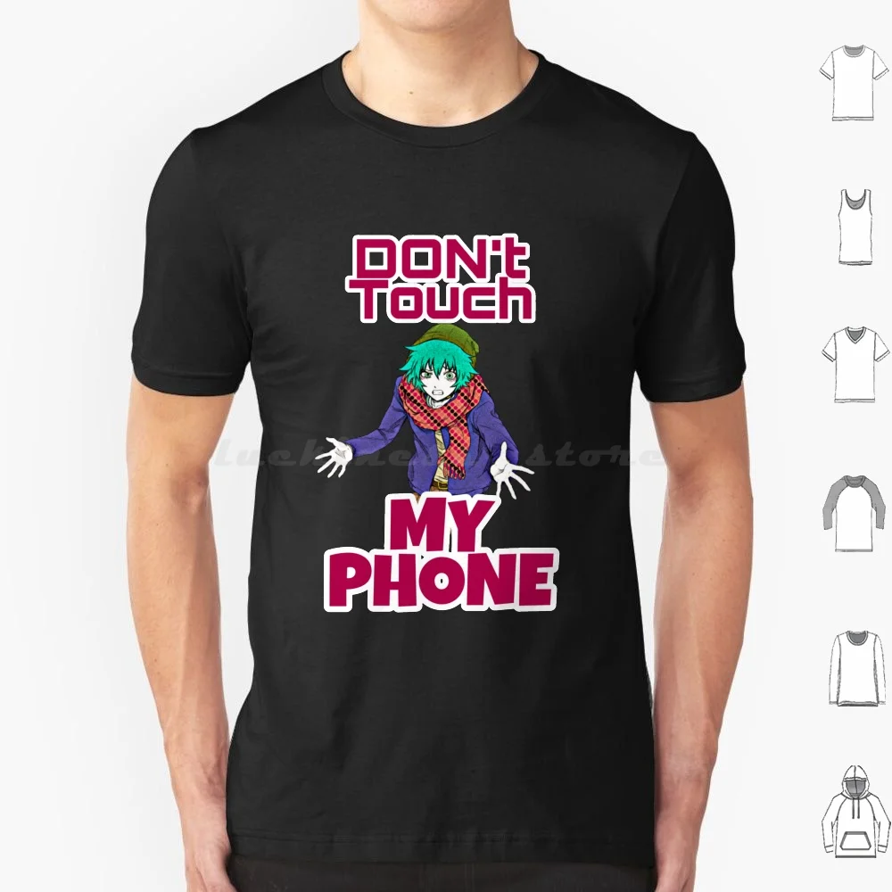 Turn To Die Shin Tsukimi Dont Touch My Phone T Shirt 6Xl Cotton Cool Tee Anime Shin Tsukimi Anime Shin Tsukimi Trending