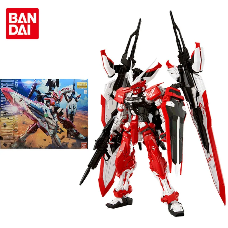 

Набор моделей Bandai gundam, аниме-фигурка MG 1/100 MBF-02VV Astray, красная Подлинная модель gunpla, экшн-фигурка, игрушки для детей