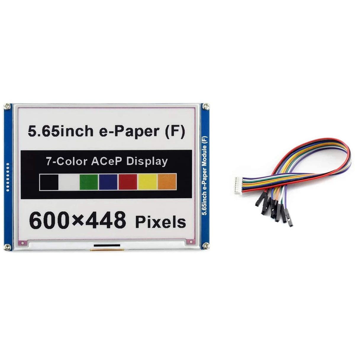 

Waveshare 5.65Inch Colorful E-Paper Display Module, 600X448 Pixels
