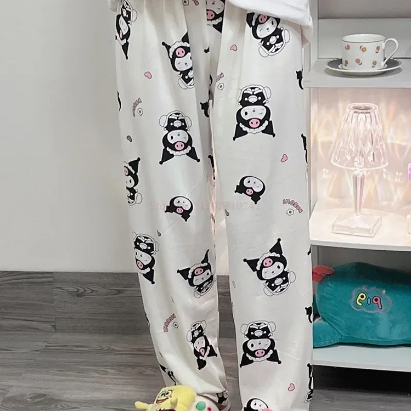 Disney Toy Story Autumn Women Long Sleeve Pajama Pants Anime Kawaii Print Casual Soft Loose Winnie The Pooh Pajama Pants