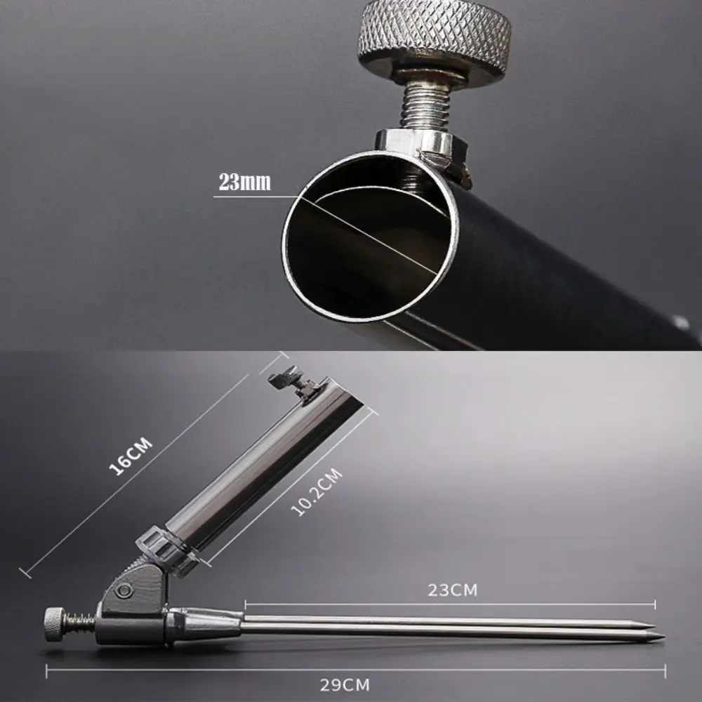 High Quality Universal Fishing Bankstick Stainless Steel Extending Rod Bracket Adjustable Tackle Accessories