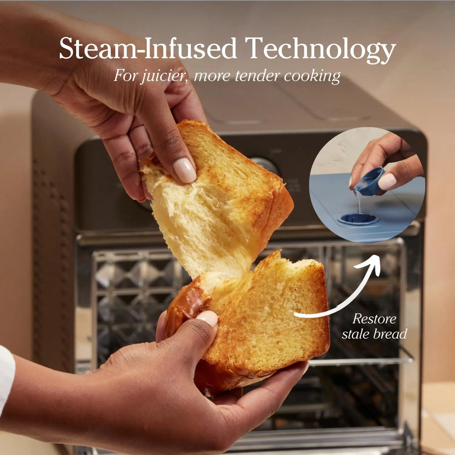 Our Place Wonder Oven | 6-in-1 Air Fryer & Toaster Oven with Steam Infusion | Compact,  Friendly, Fast Preheat, 5