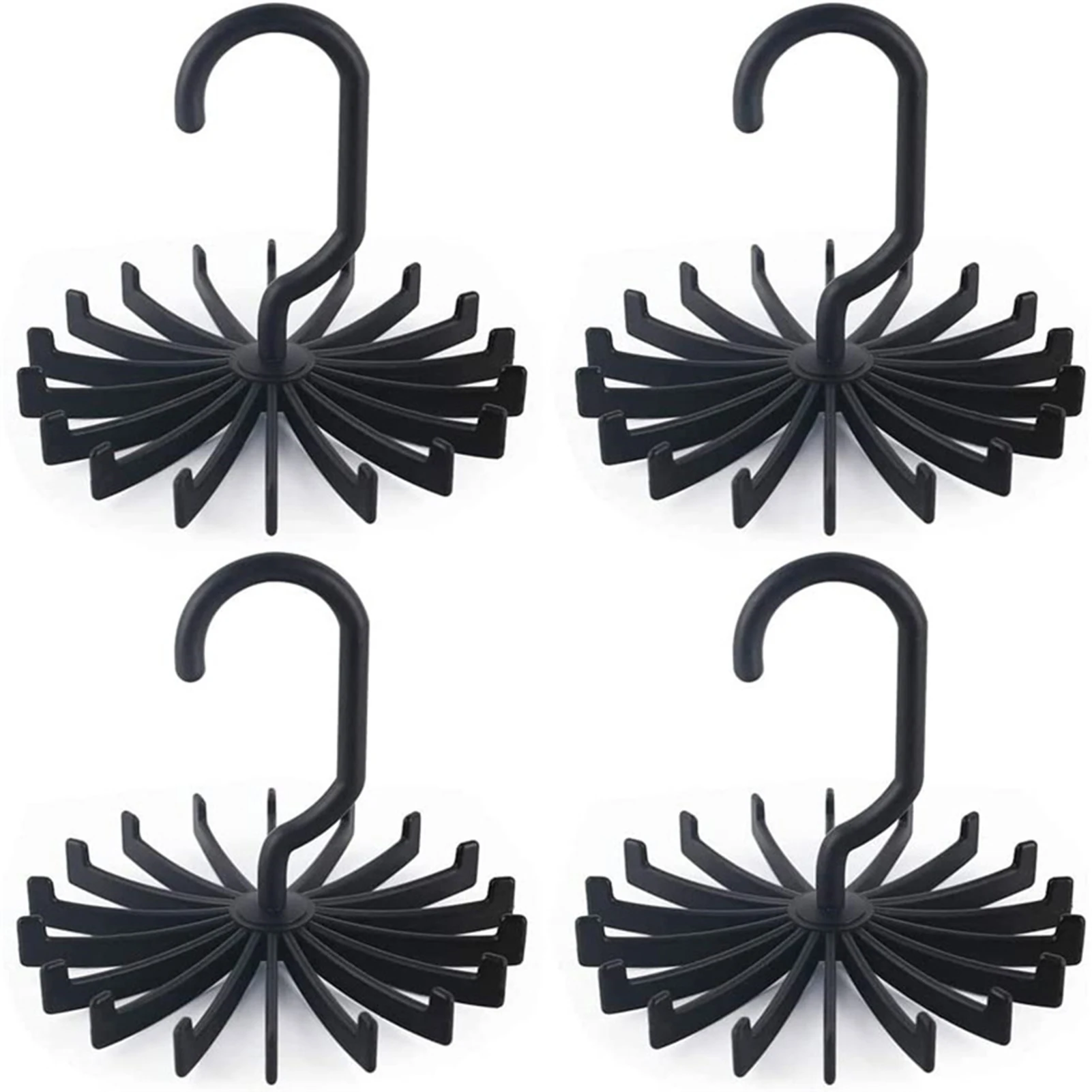 

Компактная подвесная полка для галстуков, вращающаяся пластиковая вешалка для хранения галстуков и шарфов для женских сумок, тапочек