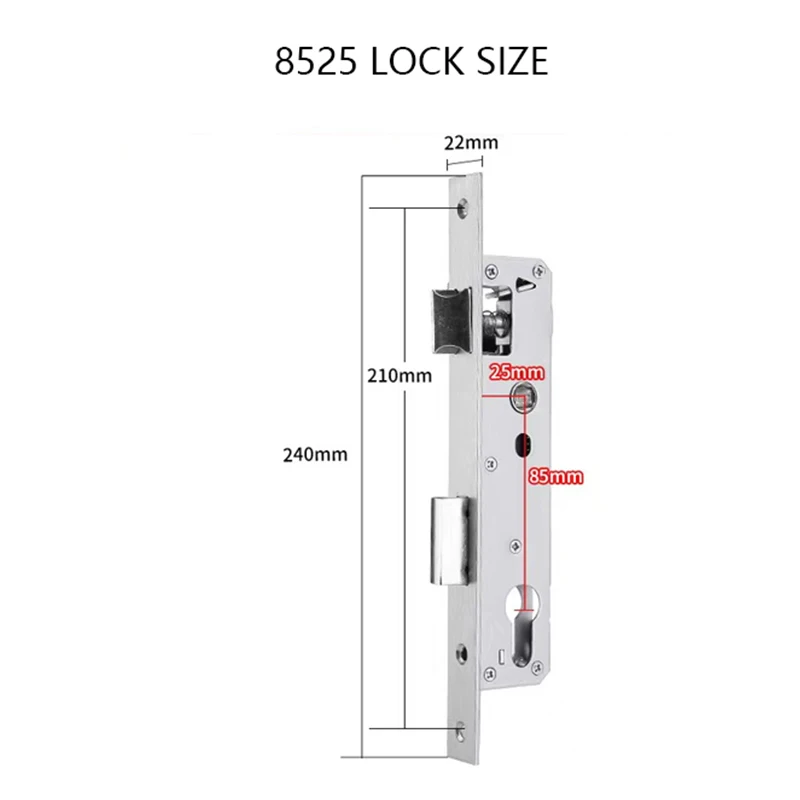 8525/8530/8535/8545 multi-point door lock broken bridge aluminum door lock body conjoined door lock plastic steel door lock