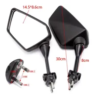 Pair motorcycle rearview mirror for Kawasaki EX250 Ninja 250 2008 2009 2010 2011 2012 Side mirror Motorcycle Parts 2