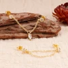 85845-0bed76.jpg 1 pièce 14K plaqué or cheval oeil chaîne gland Zircon boucles d'oreilles pour femmes géométrique minimalisme boucles d'oreilles bijoux accessoires