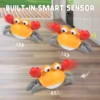 Children Dancing Crab Crawling Interactive Induction Escape Crabs Toy Dancing with Music Educational Toddler Toy Christmas Gift 3