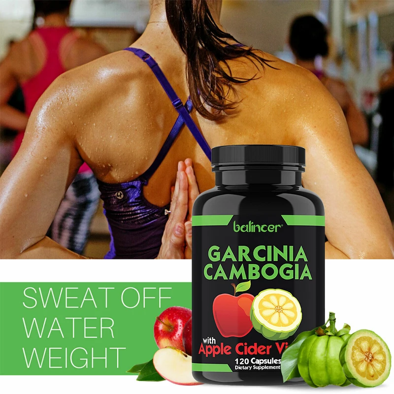 Garcinia Cambogia + Apple Cider Vinegar Fat Loss Supplement Promotes Metabolism Enhances Immunity Carbohydrate Blocker