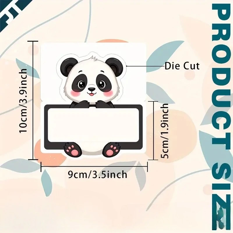 50Pcs Brown Bear Name Place Card Paper Seating Number Invitation Card Wedding Kid Birthday Party Baby Shower Table Decoration